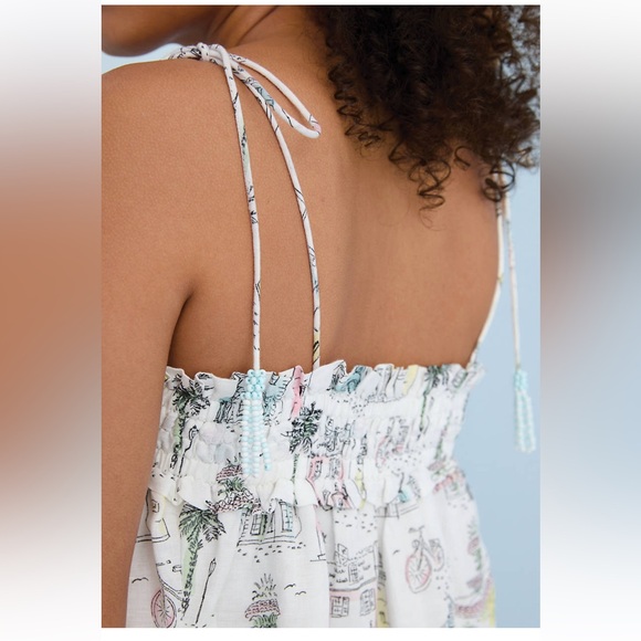 Sewing Down South X Crown & Ivy Taylor Printed Maxi Dress with Beaded Tassels - Picture 4 of 11